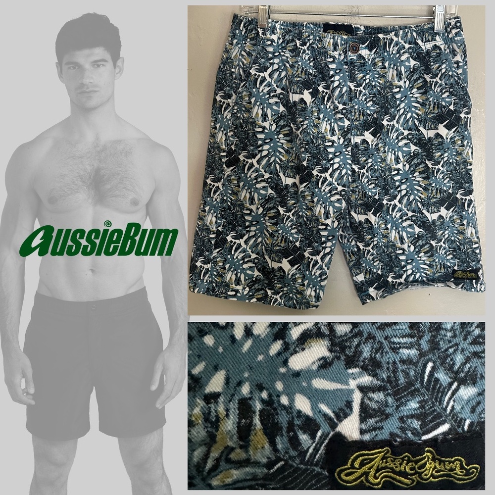 Aussiebum Stretch Shorts Large 8" inseam Gently worn 98% cotton/2% spandex